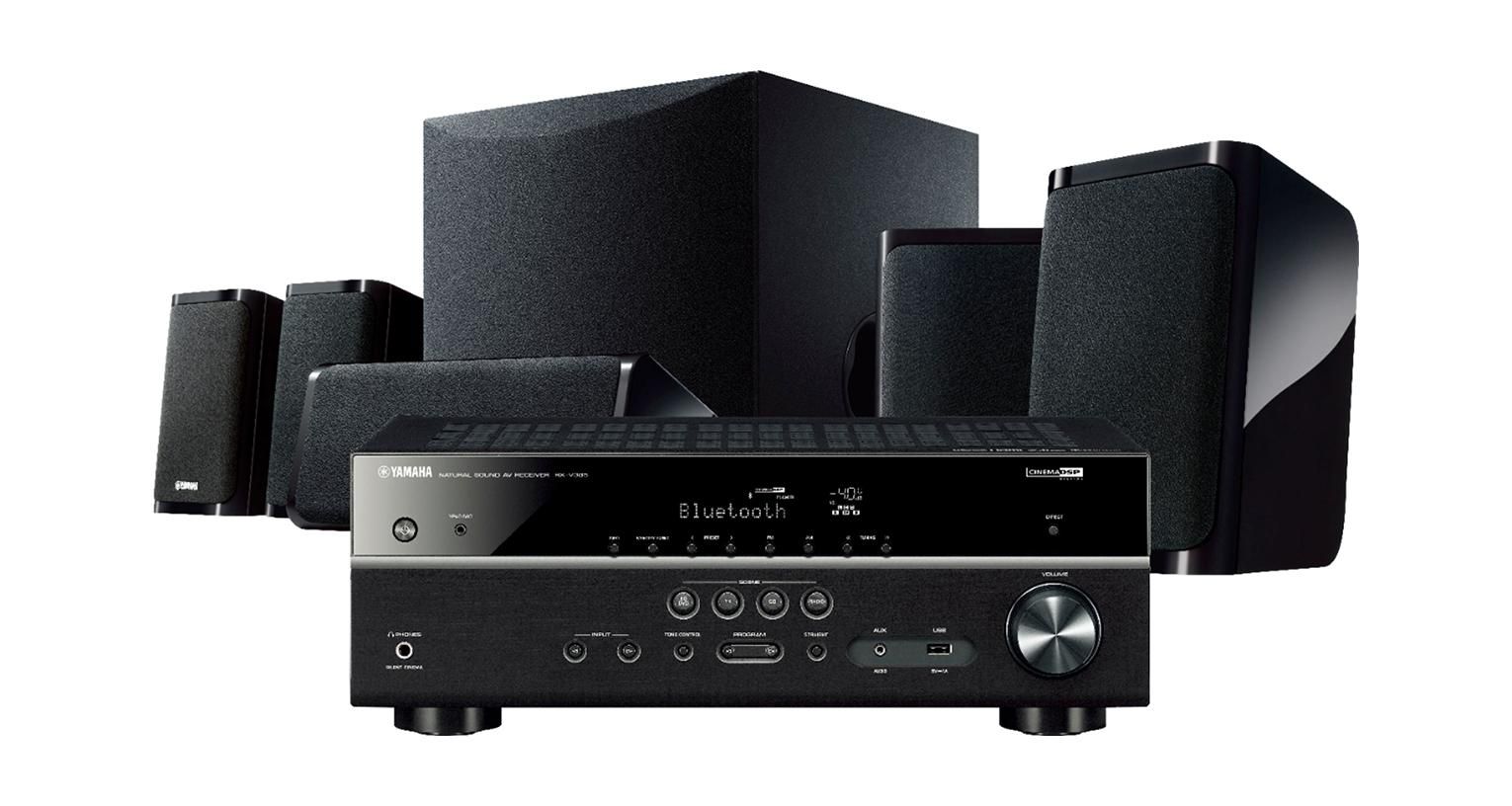 Yamaha AV receiver and surround sound speaker kit​