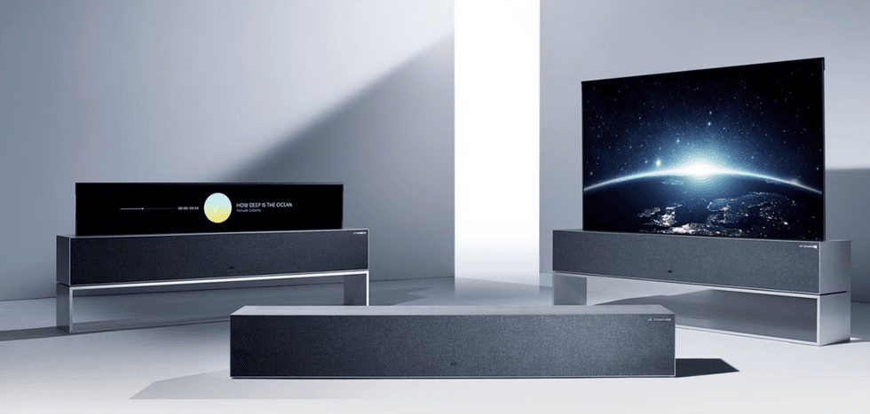LG OLED R rollable TV