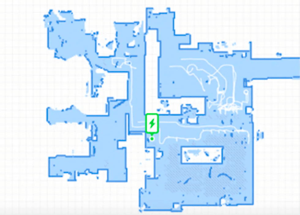 Mapping inside the Ecovacs app