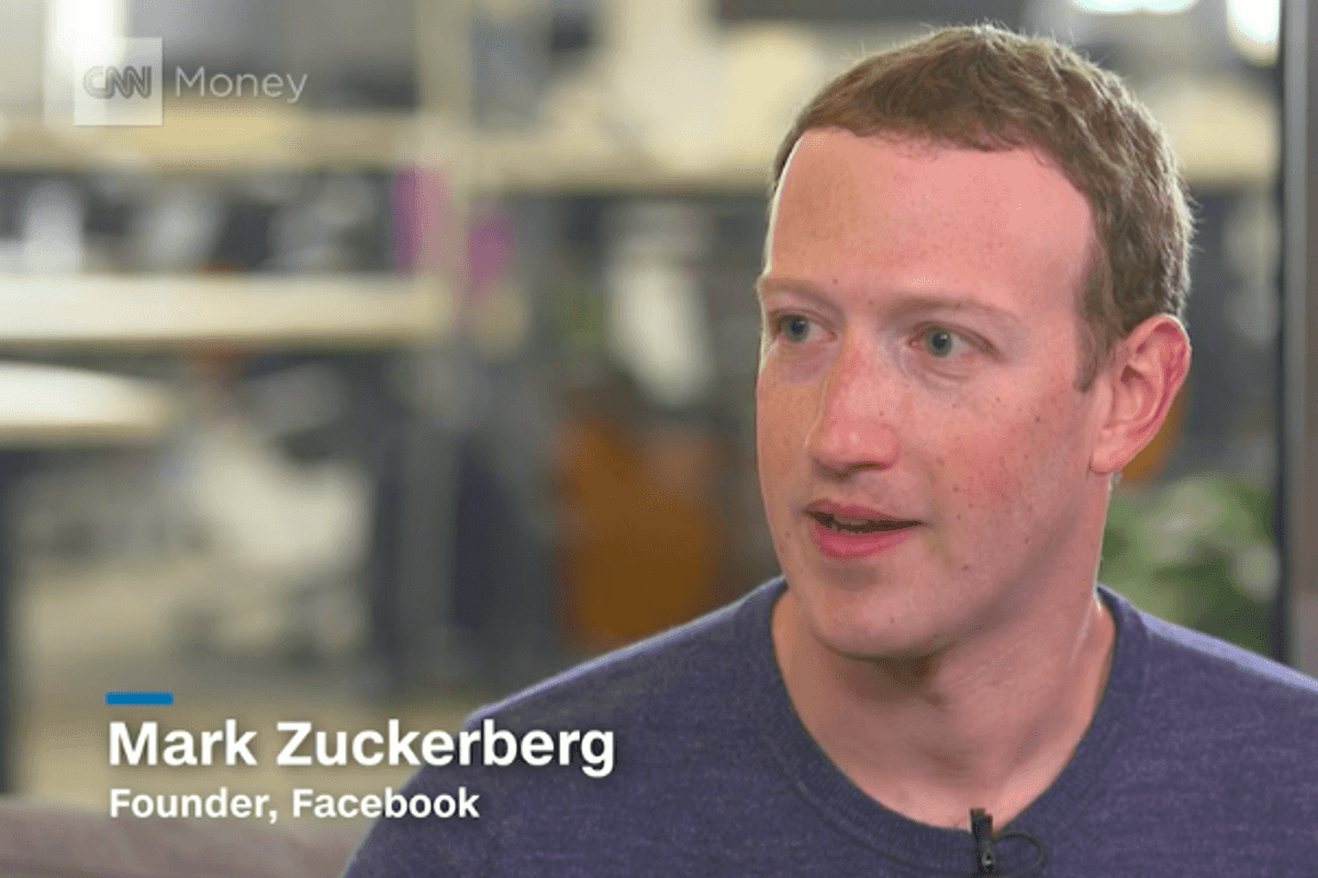 Mark Zuckerberg Facebook CNN interview