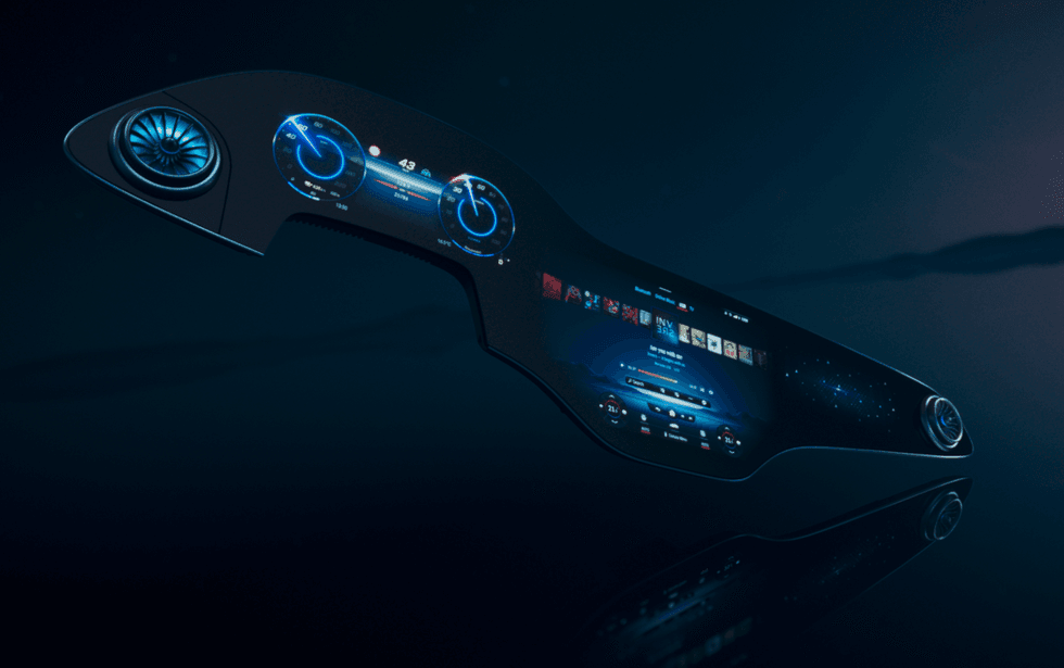 Mercedes Hyperscreen infotainment display