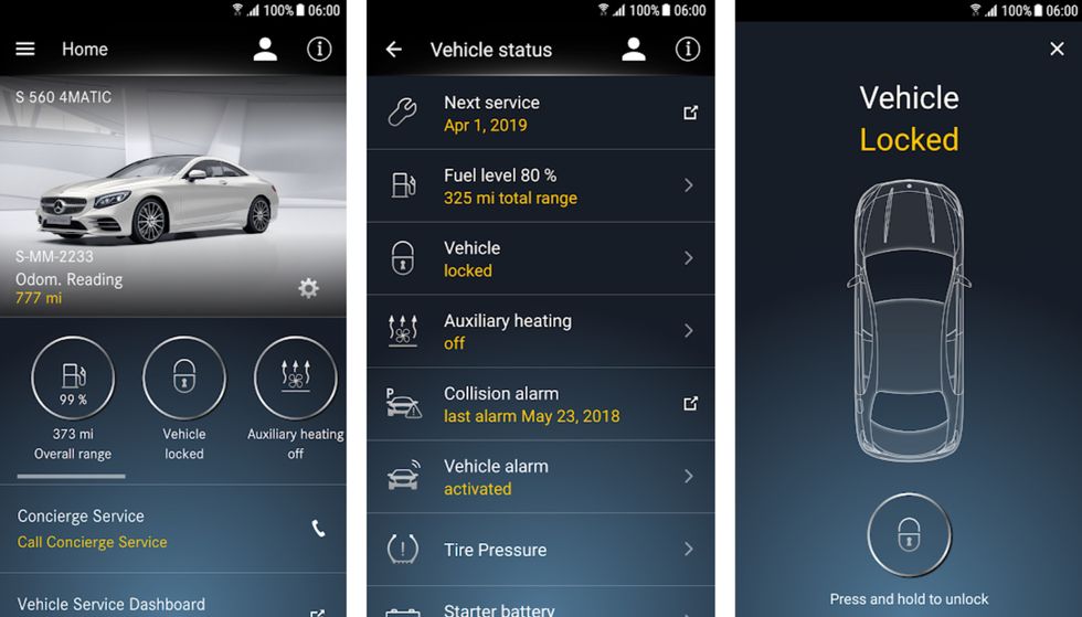 Mercedes Me app for Android