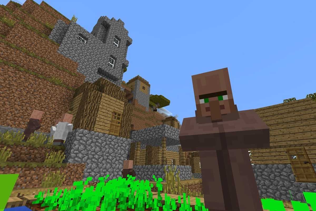 Minecraft on Gear VR. (Image courtesy Microsoft.)