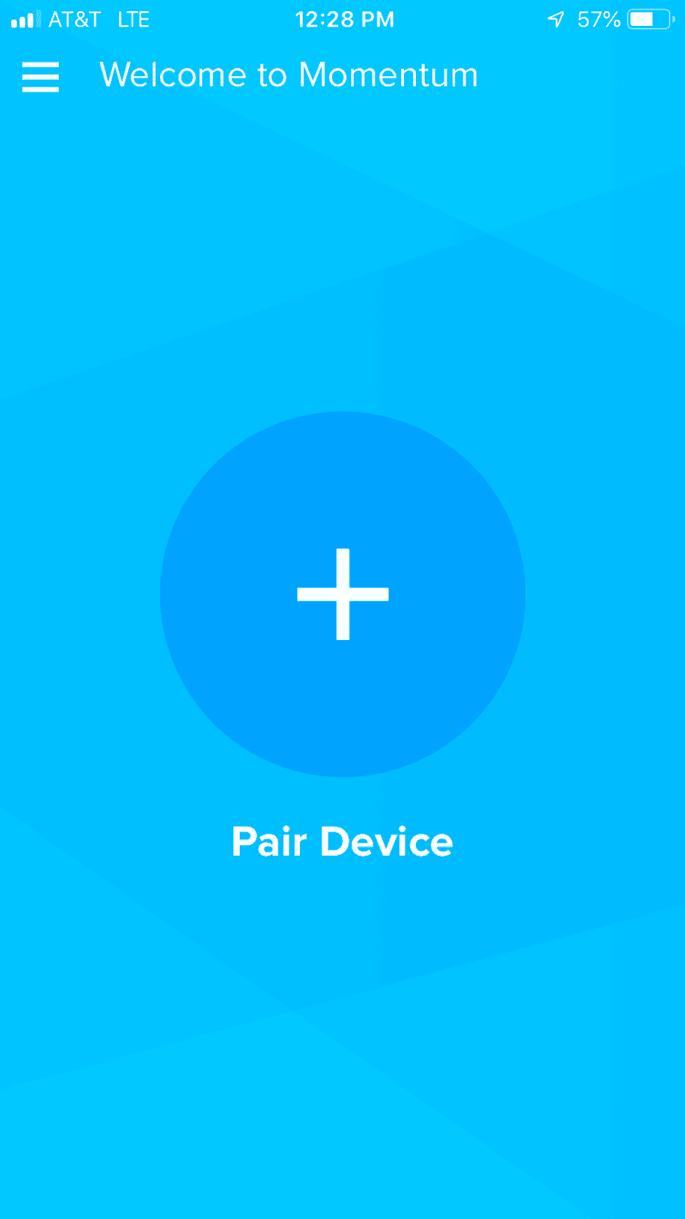 momentum app pair device screen.