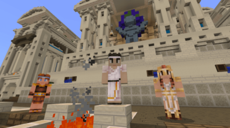 Mount Olympus in Minecraft