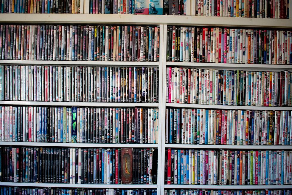 Movie collection stock image