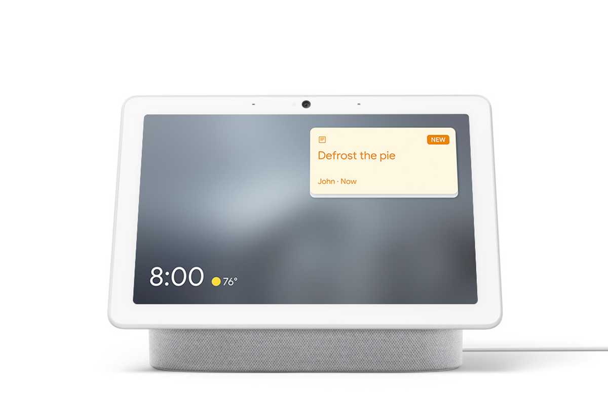 Nest Hub smart display with Family Notes
