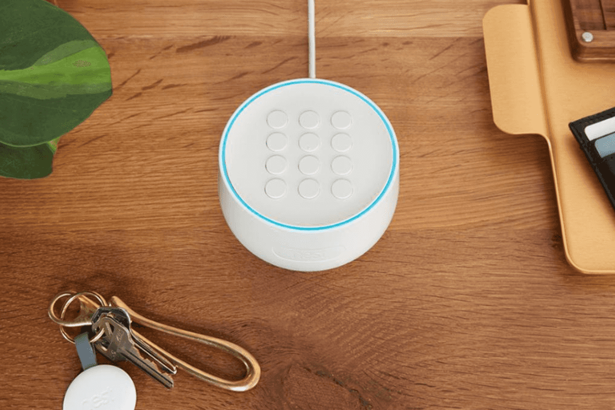 Nest Secure Alarm system on a table