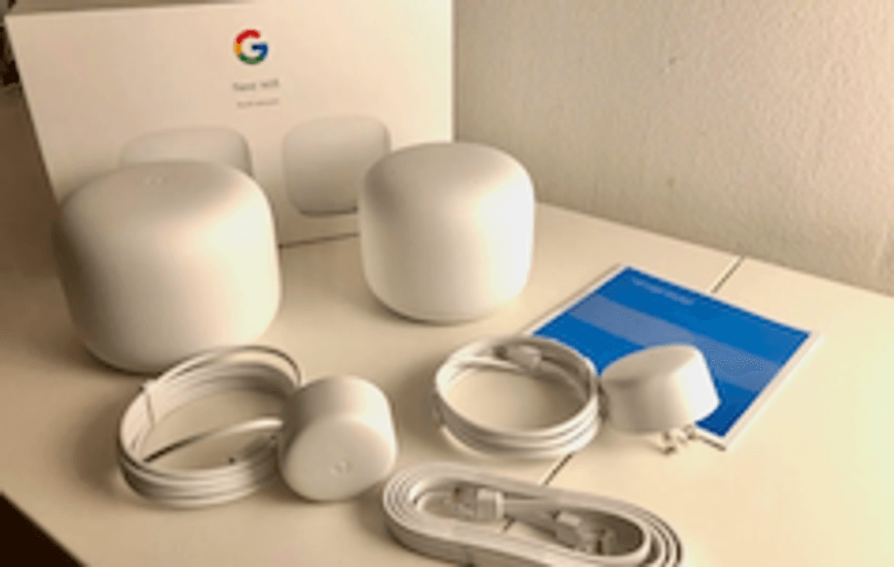 Nest Wifi router and nodes