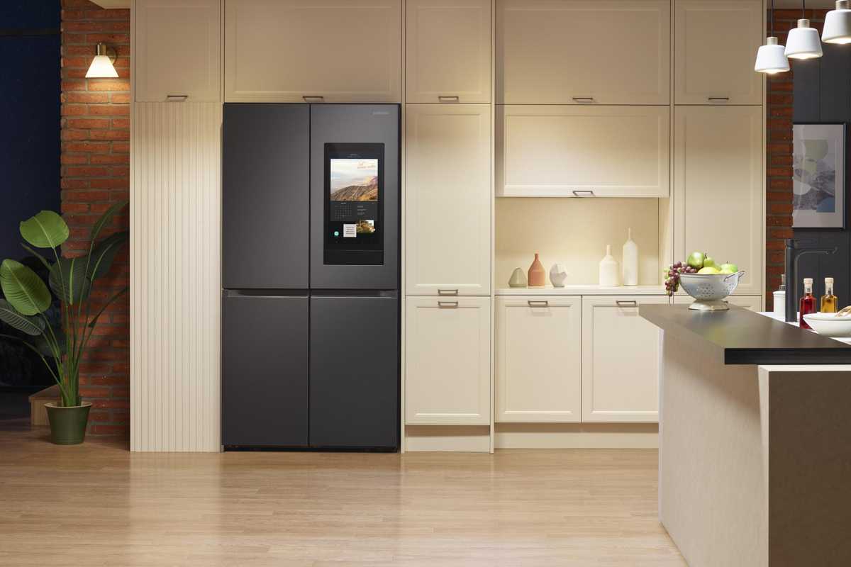 New 2021 Family Hub smart fridge by Samsung