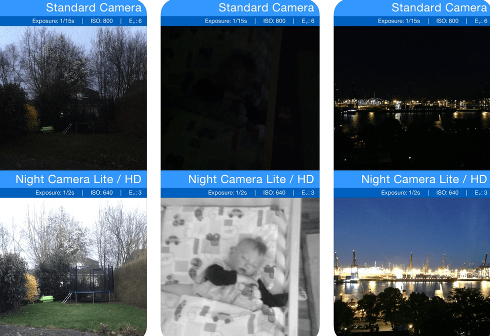 Night Camera photography app for iPhone
