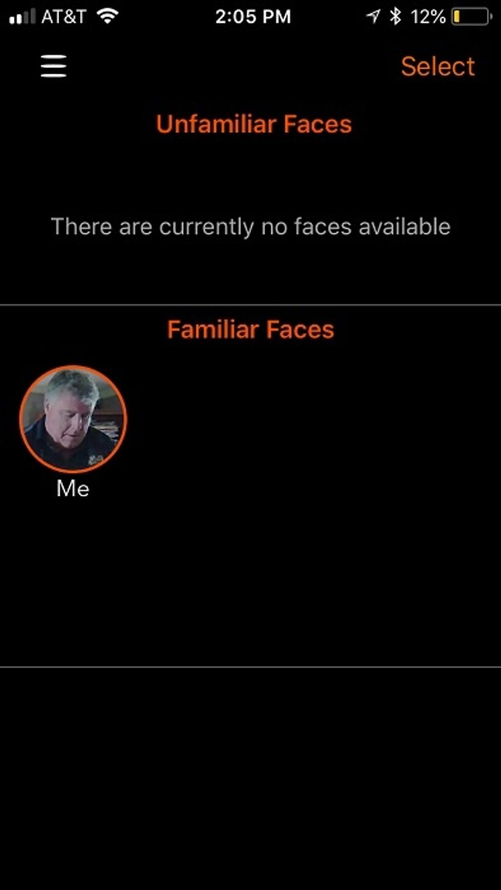 ooma facial recognition for butterfleye camera in app.