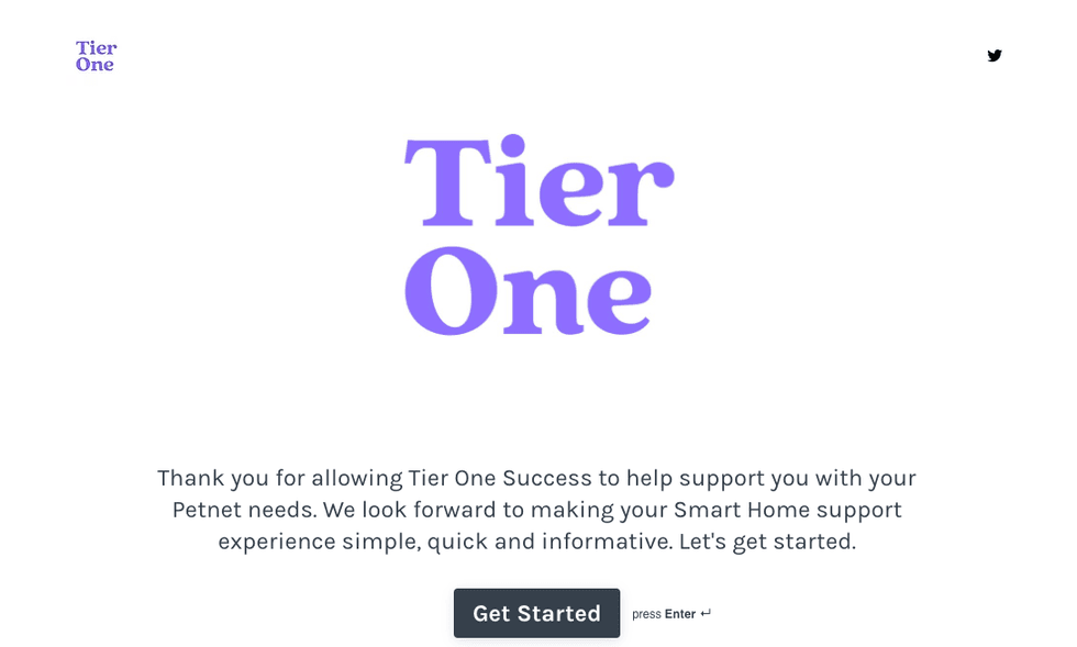 Petnet Tier One web site