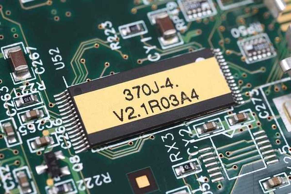 photo of a microchip