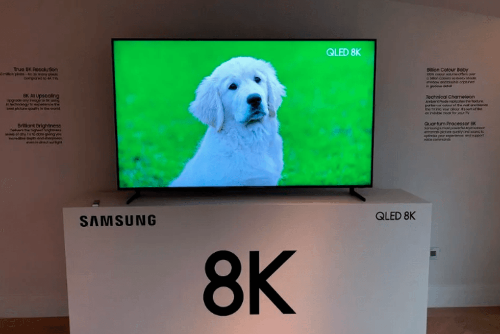 Photo of a Samsung Q900R 8K television