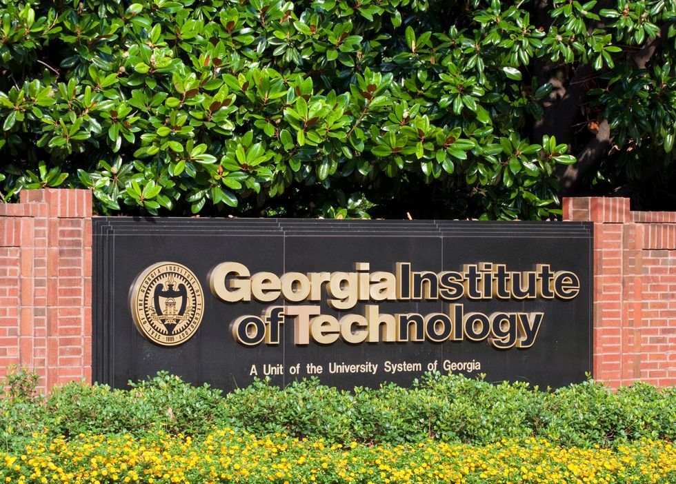 Photo of a sign at the Georgia Institute of Technology