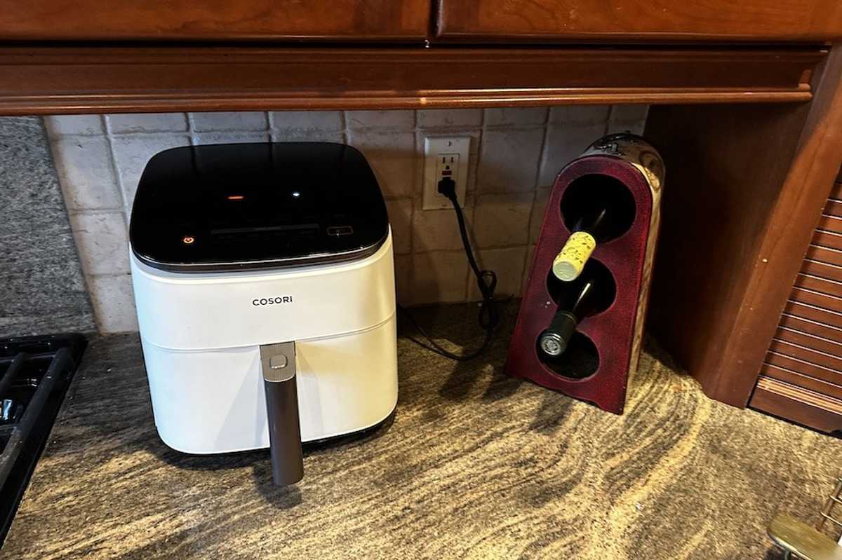 photo of Cosori TurboBlaze 6-Quart Smart Air Fryer on a countertop
