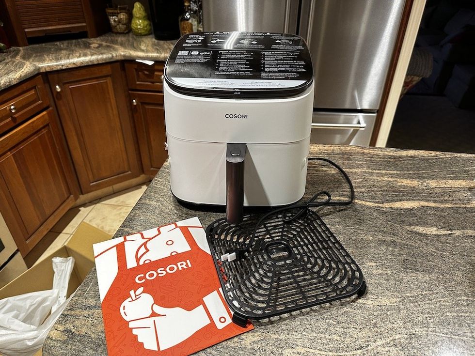 photo of Cosori TurboBlaze 6-Quart Smart Air Fryer unboxed