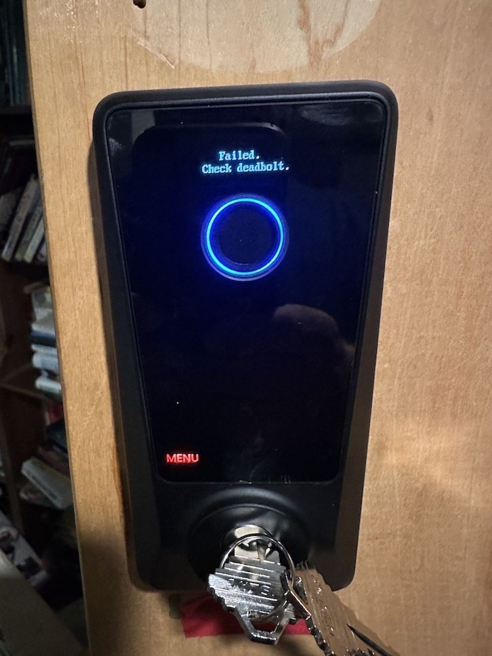 photo of DESLOC D110 Plus Smart Lock screen