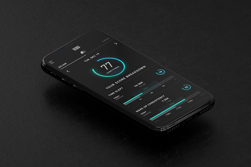Photo of Eight Sleep smartphone app