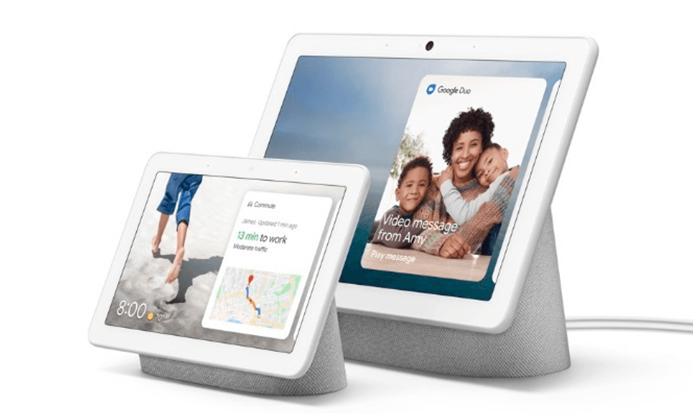 photo of google home hub and new google hub mx