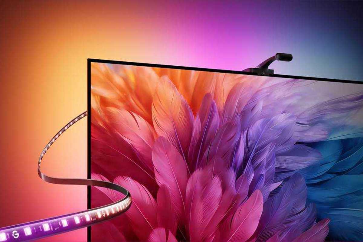 photo of Govee TV Backlight 3 on a smart TV