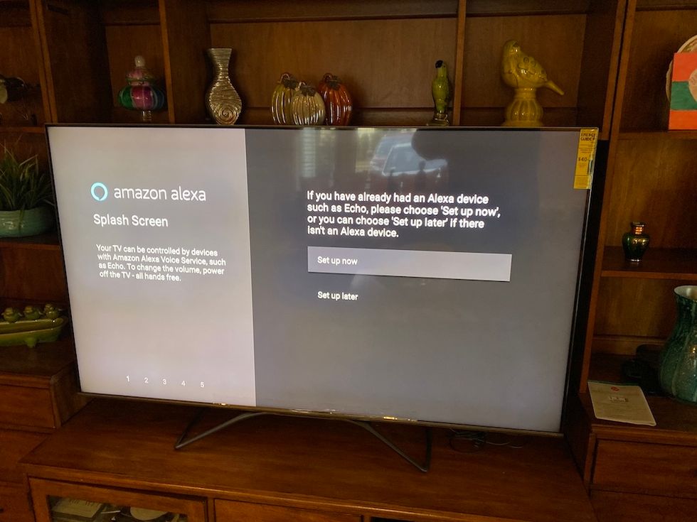 Photo of H9F Alexa setup screen.