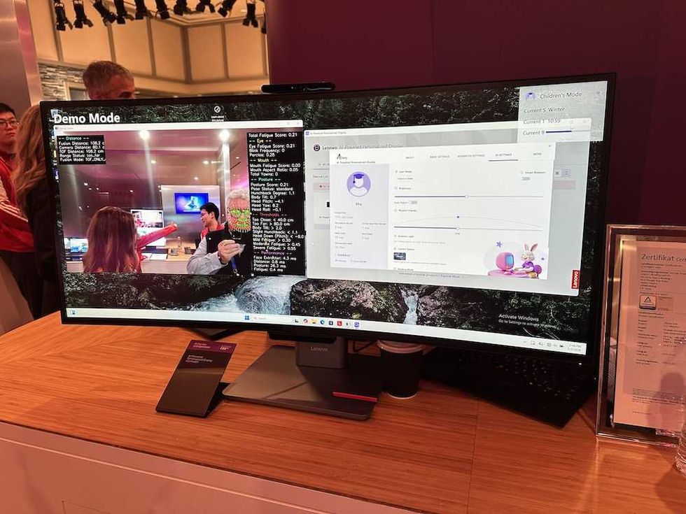 photo of Lenovo AI-Powered Personalized Display Concept at CES Show 2026