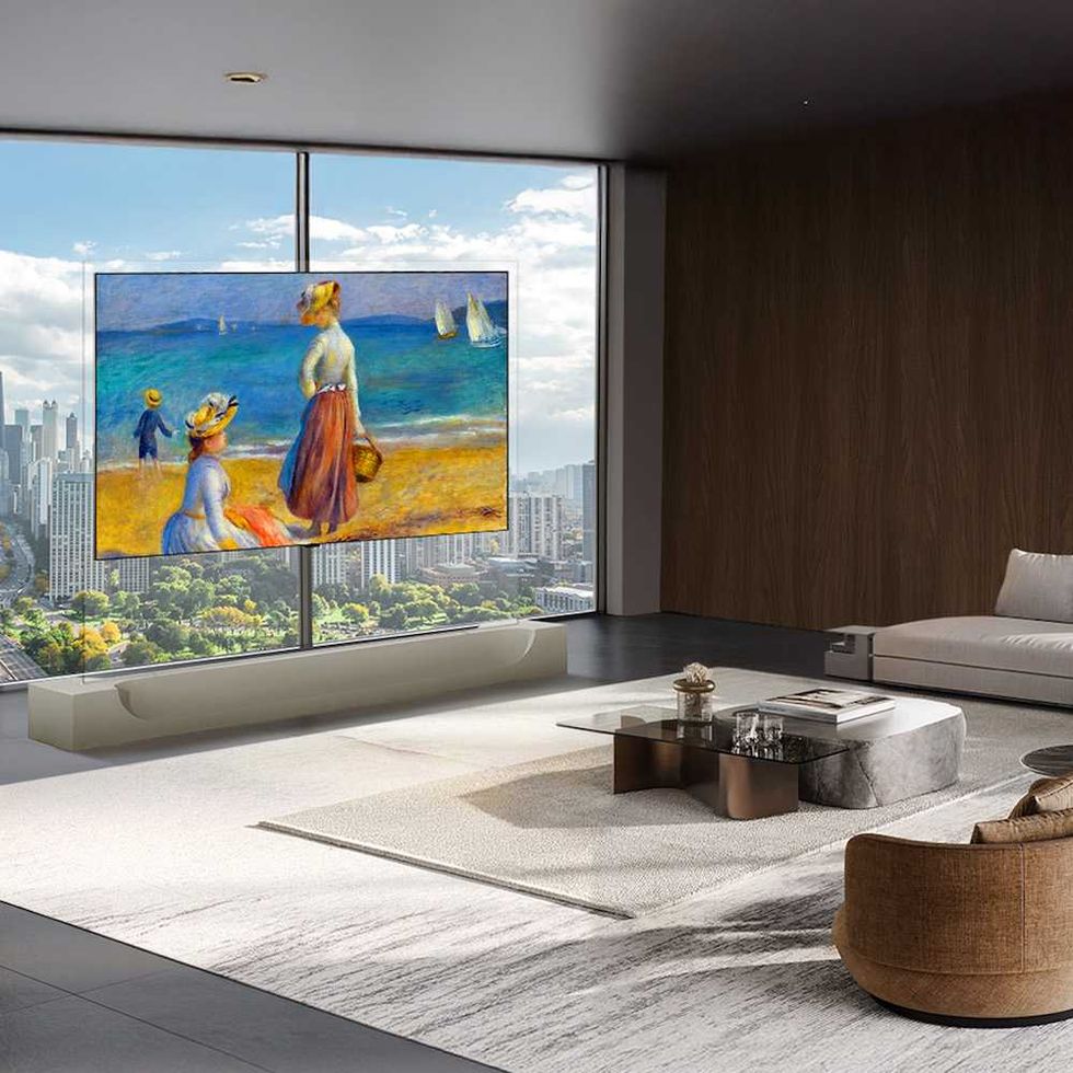 photo of LG OLED evo W6 Wallpaper TV in an apartment