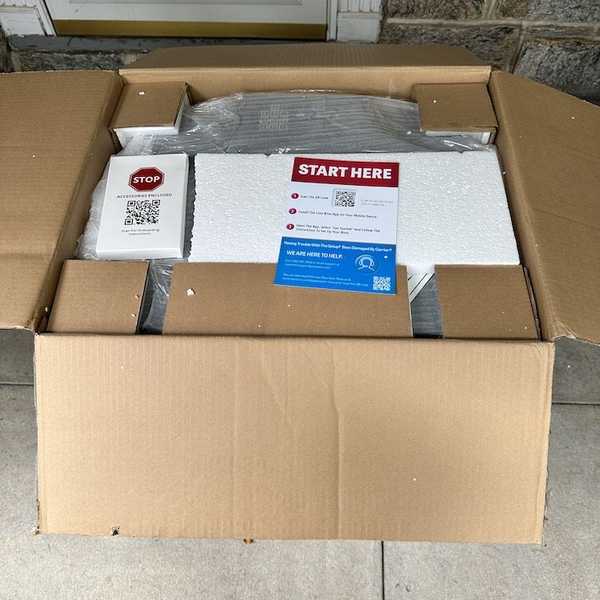 photo of Loxx Boxx shipping box opened