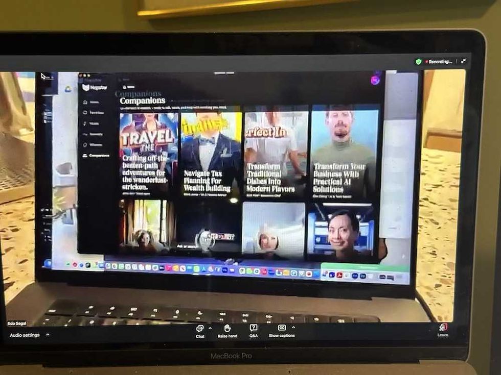 Photo of Napster 26 Platform on a macbook pro computer screen.