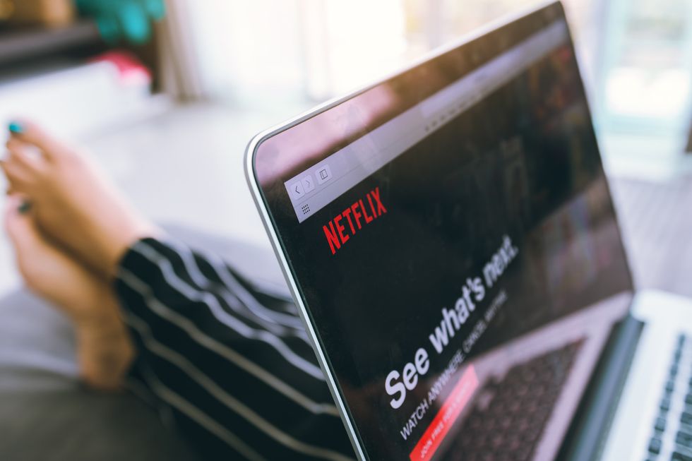 Photo of Netflix on a laptop