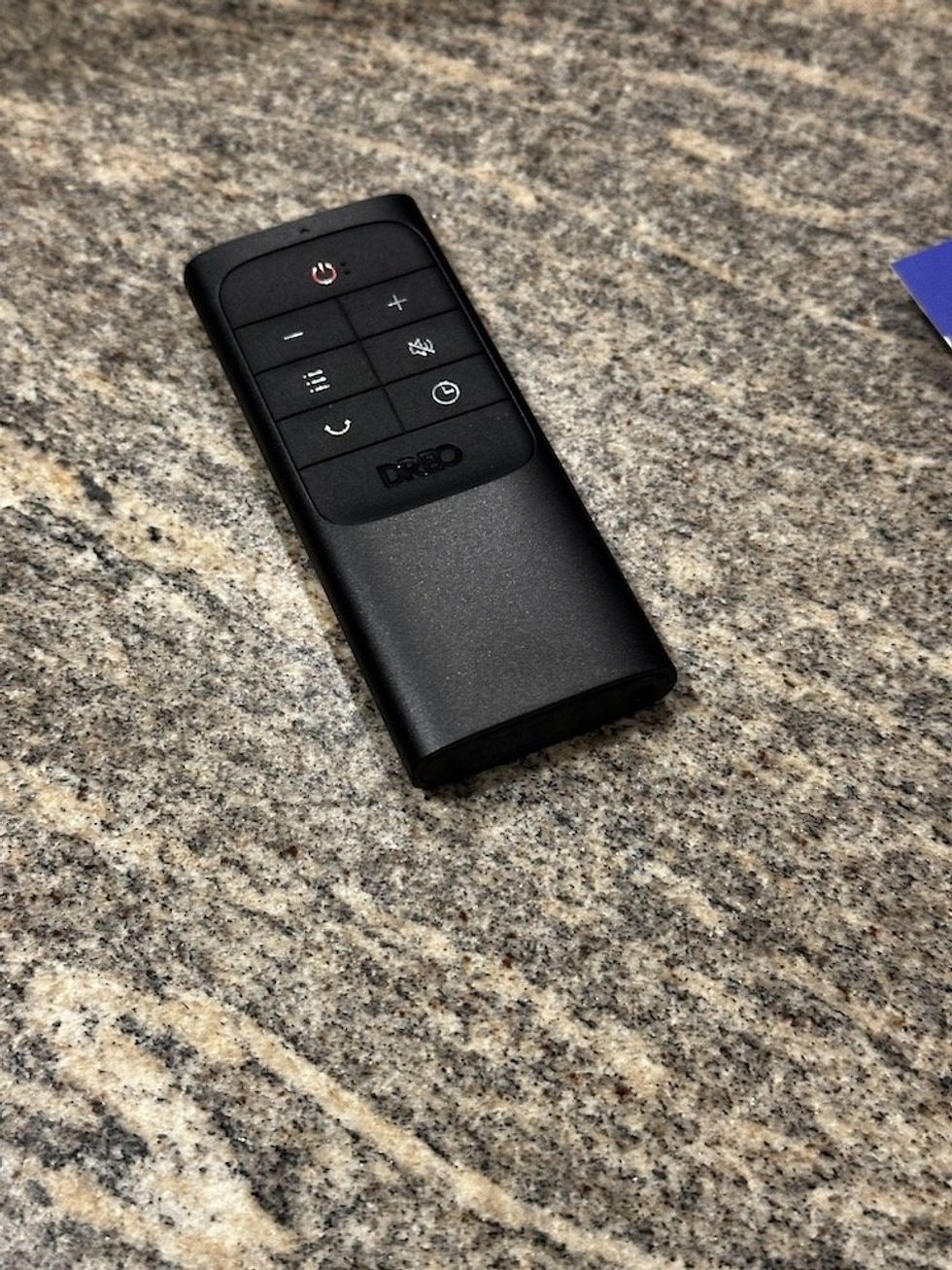 photo of remote control for Dreo Smart Tower Fan Cruise Pro T2S 2nd Gen