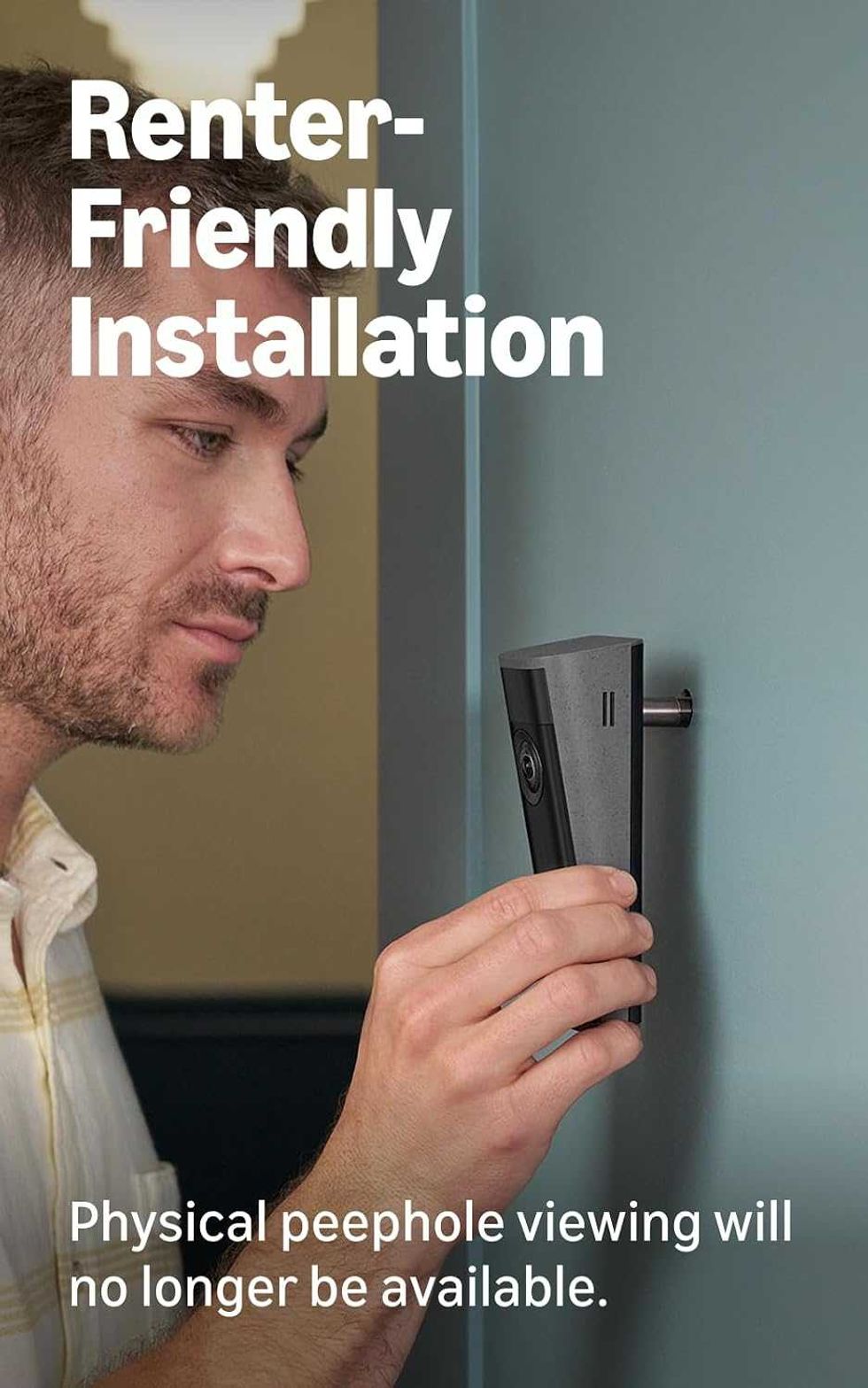 photo of Ring Peephole's Renter Friendly Installation