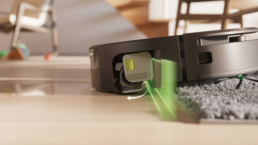 photo of Roomba Max 775 Combo cleaning a rug and floor