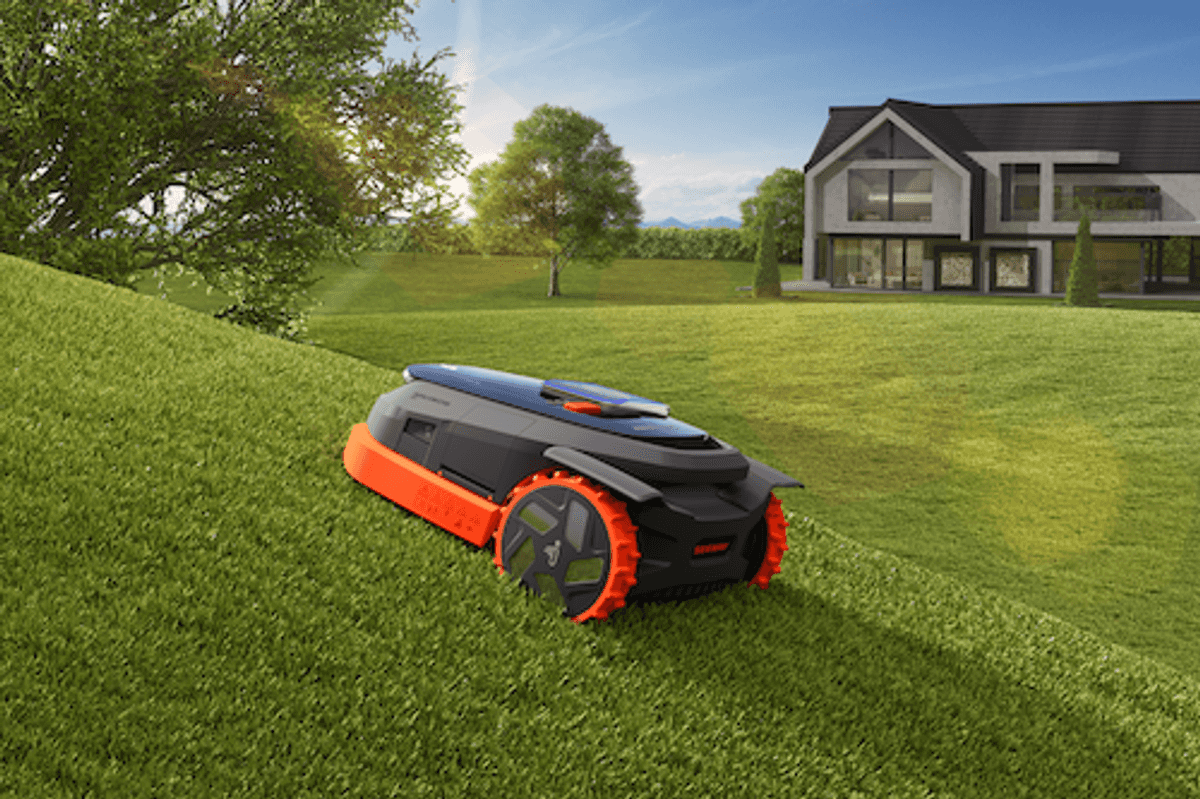 photo of Segway Navimow X3 Series going up a hill