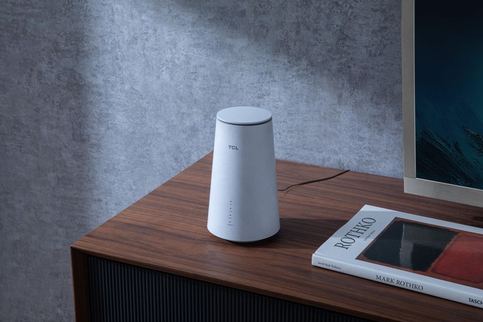photo of TCL LinkHub 5G CPE HH515 Router on a table