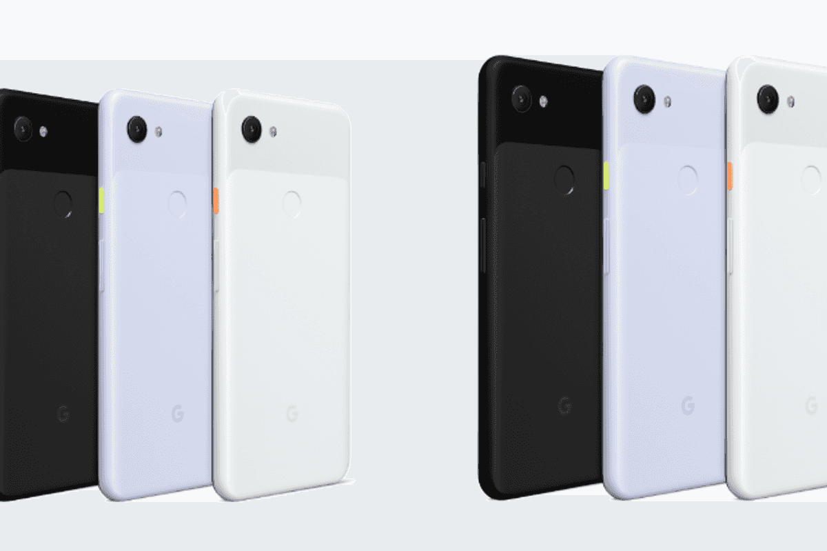 Photo of the Google Pixel 3a smartphone range