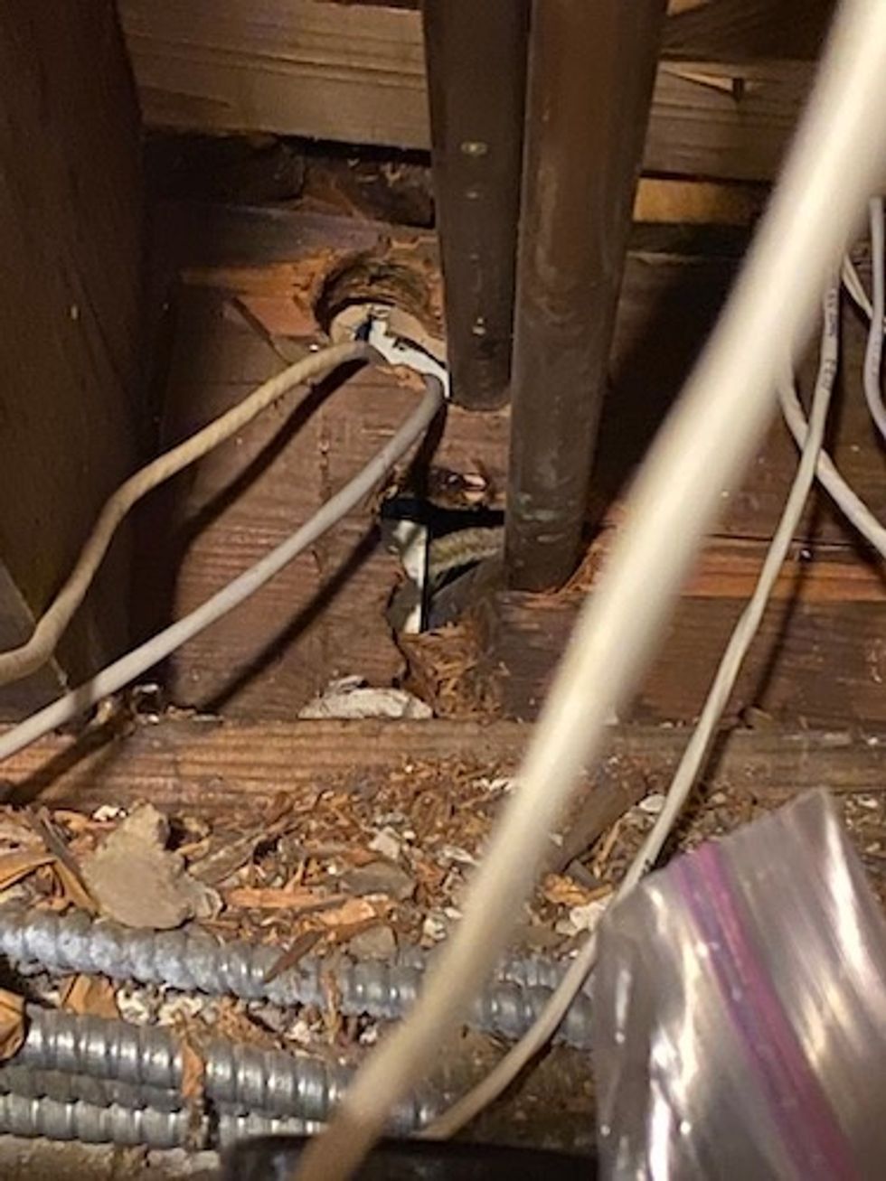 Photo of the home I had to drill in the floor to get ethernet cable to the bvasement