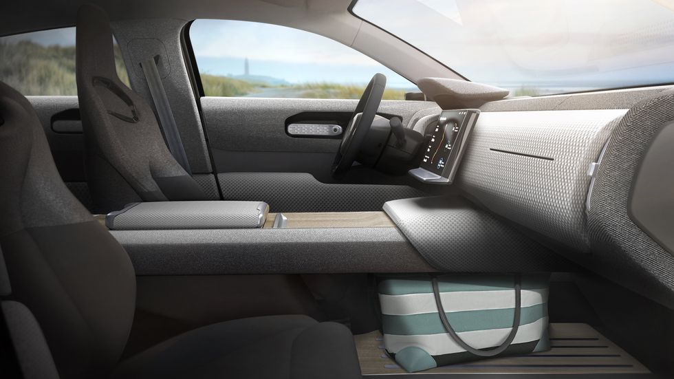 Photo of the interior of the Lightyear One electric car