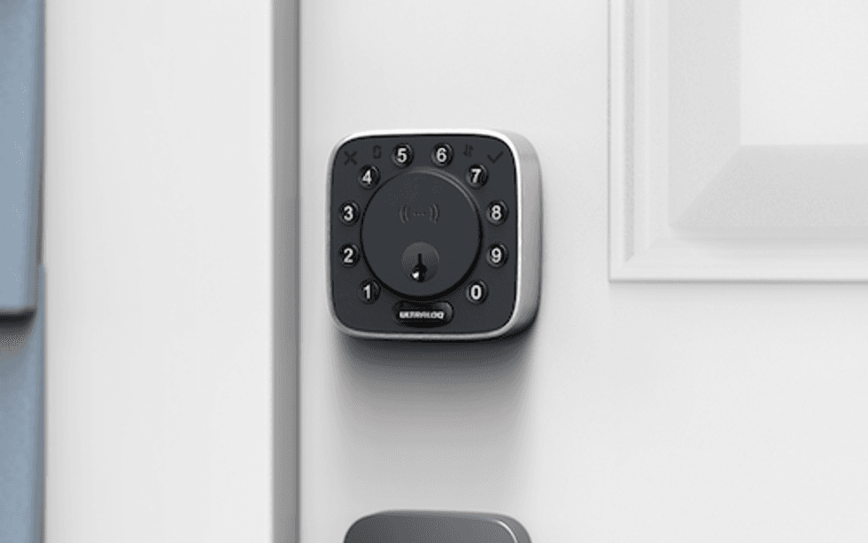 Photo of ULTRALOQ Bolt Mission on a door