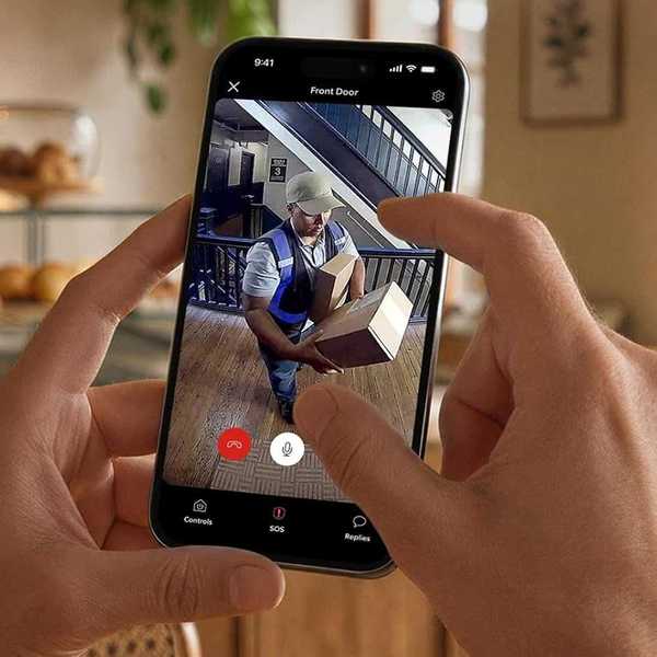 photo of video on a smartphone from Ring Peephole Cam 2K