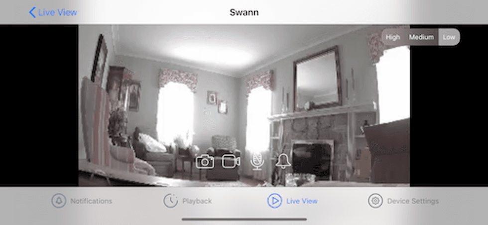 picture from Swann mobile app of video taken during daytime,