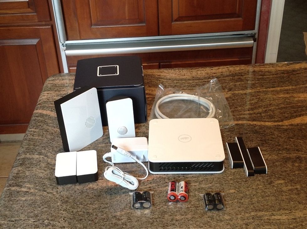 Picture of contents from Scout Alarm Home security