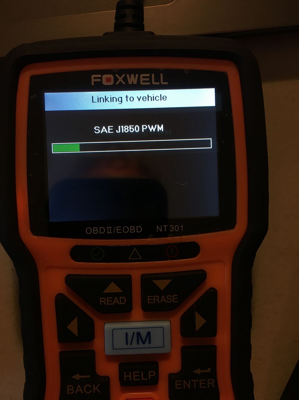 Picture of Foxwell Nt301 screen