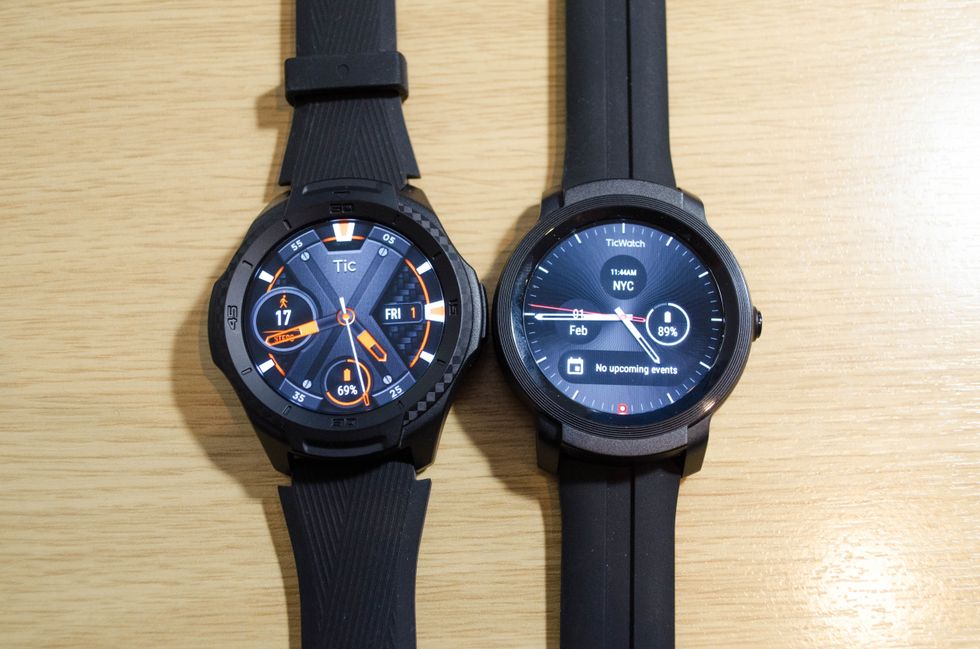 Picture of Ticwatch s2 and E2 smartwatches