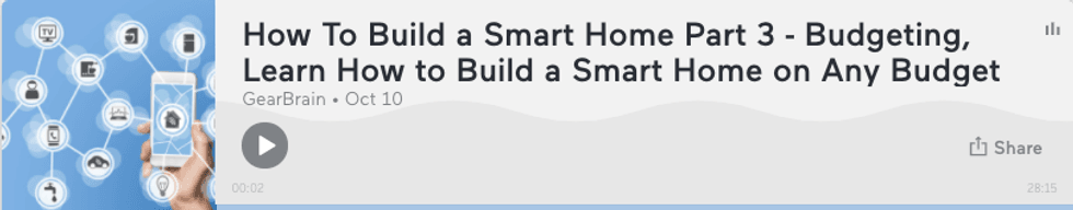 Podcast on how to build a smart home on a budget