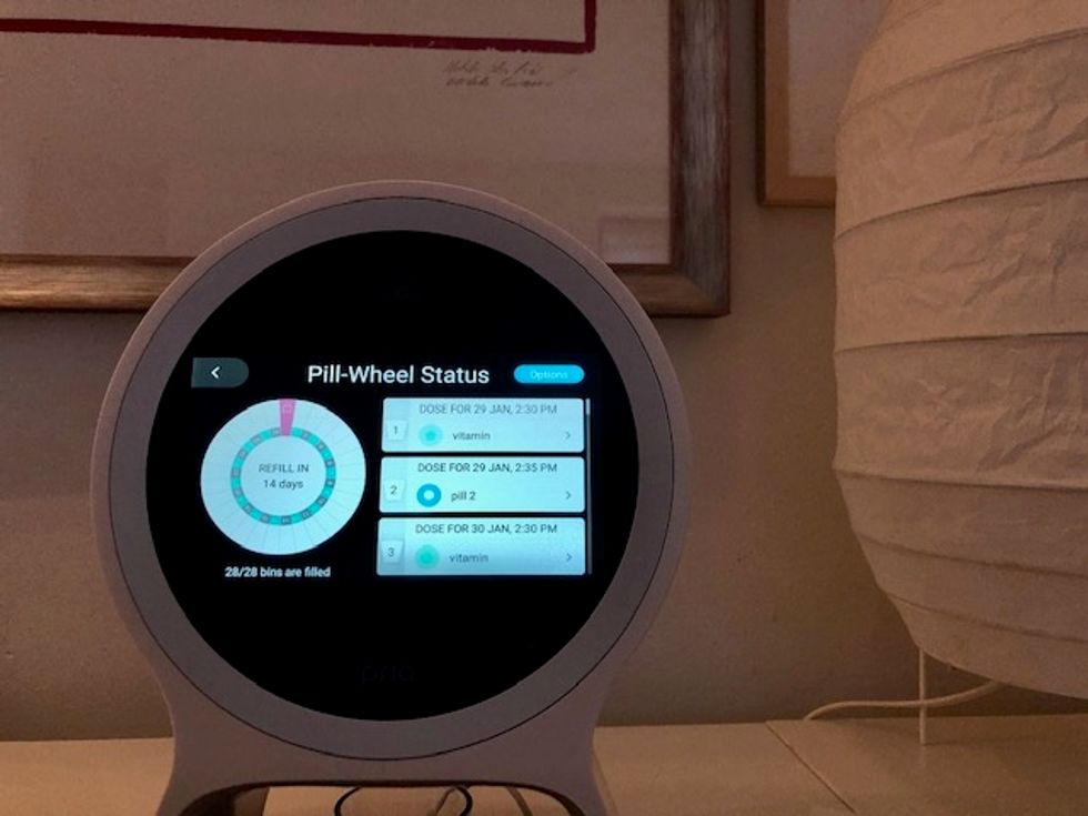 Pria with the installation screen open