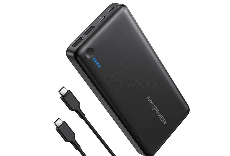 Product photo of a RAVPower portable battery