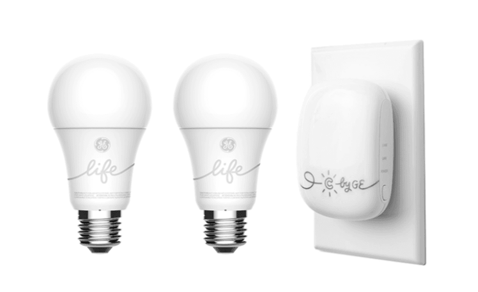 Product photo of C by GE smart light bulbs